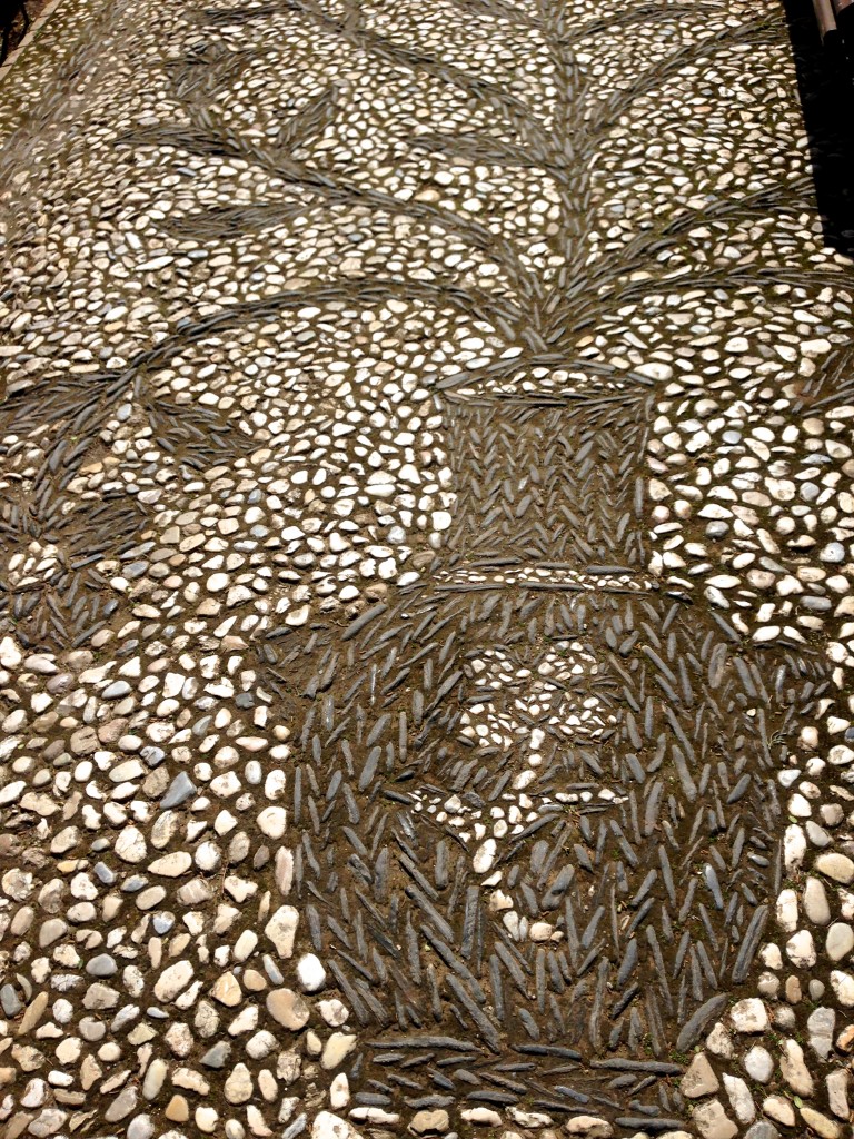 stone work is found in walkways throughout Seville and Granada
